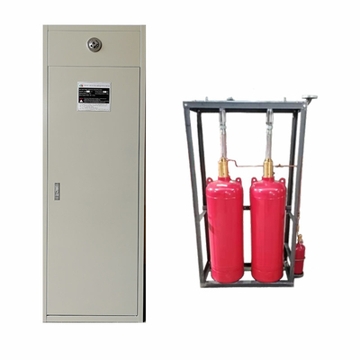 Red FM200 Cabinet Fire Suppression System For Fire Protection Level A B C Fires Max Filling Rate 0.95kg/L