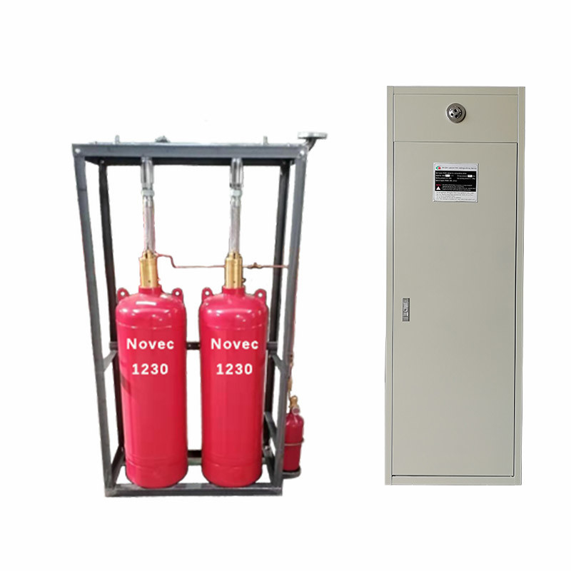 NOVEC 1230 Fire Suppression System Red Steel Cylinder Indoor Fire Extinguisher